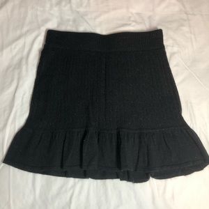 Candie’s Cable Knit Black Mini Skirt Size M